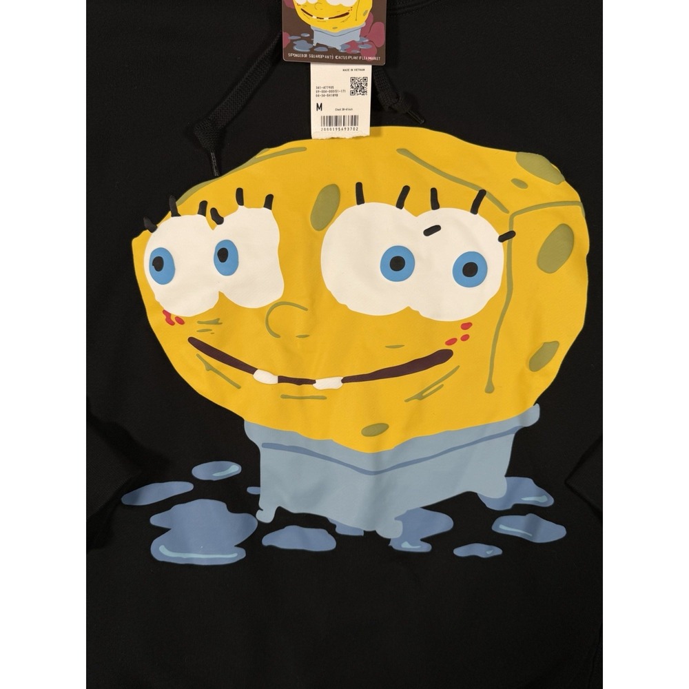 Uniqlo UT Cactus Plant Flea Market Spongebob Squarepants Graphic Hoodie Size M - Picture 2 of 7
